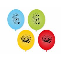 52-teiliges Party-Set - Die Olchis - Teller Becher Servietten Luftballons Trinkhalme für 8 Kinder
