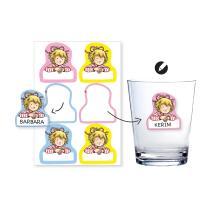 48-teiliges Party-Set - Meine Freundin Conni - Teller Namensaufkleber Servietten Trinkhalme  für 8 Kinder