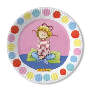 48-teiliges Party-Set - Meine Freundin Conni - Teller Namensaufkleber Servietten Trinkhalme  für 8 Kinder