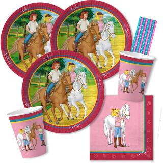 71-teiliges Party-Set - Bibi und Tina - für 6 - 8 Kinder
