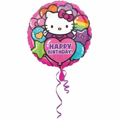 Folienballon Hello Kitty - Happy Birthday 43 cm