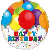 Folienballon Happy Birthday Luftballons 43 cm