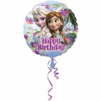 Folienballon Happy Birthday Frozen Anna Elsa 43 cm