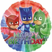 Folienballon Happy Birthday PJ Masks  43 cm