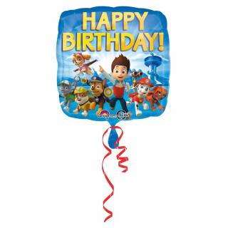 Folienballon Happy Birthday Paw Patrol  43 cm