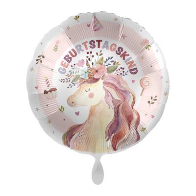 Folienballon Geburtstagskind - Einhorn, 43 cm