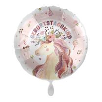 Folienballon Geburtstagskind - Einhorn, 43 cm
