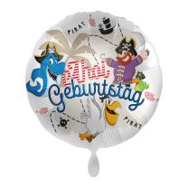Folienballon Ahoi Geburtstag - Pirat, 43 cm