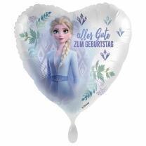 Folienballon Herz Frozen Geburtstag, 43 cm