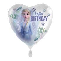 Folienballon Herz Frozen Happy Birthday, 43 cm