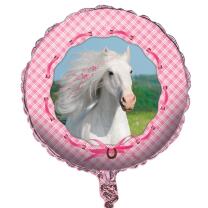 Folienballon weisses Pferd  45 cm