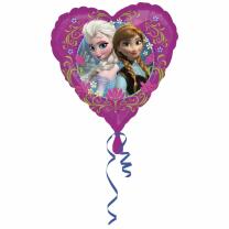 Folienballon Herz Frozen Anna Elsa 43 cm