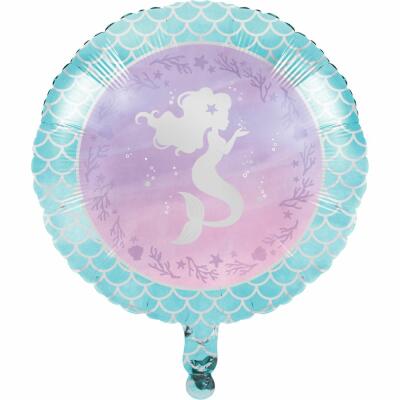 Folienballon schimmernde Meerjungfrau  45 cm