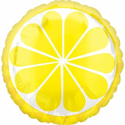 Folienballon Zitrone, 43 cm