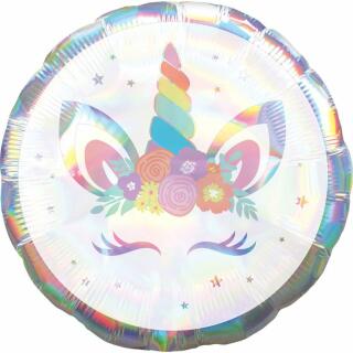 Folienballon Einhorn, 43 cm