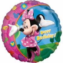 Folienballon Minnie Mouse - Happy Birthday  43 cm