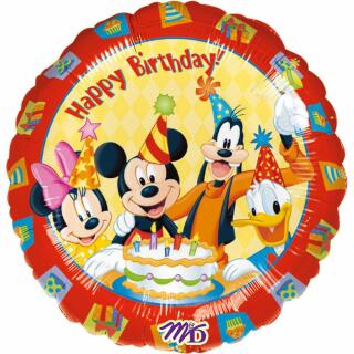 Folienballon Minnie Mickey Happy Birthday  43 cm
