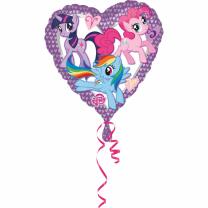 Folienballon Herz My little Pony, 43 cm