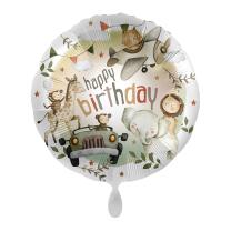 Folienballon Happy Birthday - Safari, 43 cm