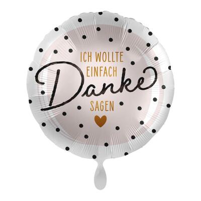 Folienballon Ich wollte einfach Danke sagen, 43 cm