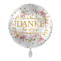 Folienballon Danke für Alles, 43 cm