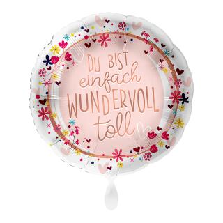 Folienballon Du bist wundervoll, 43 cm