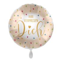 Folienballon Wir vermissen Dich, 43 cm