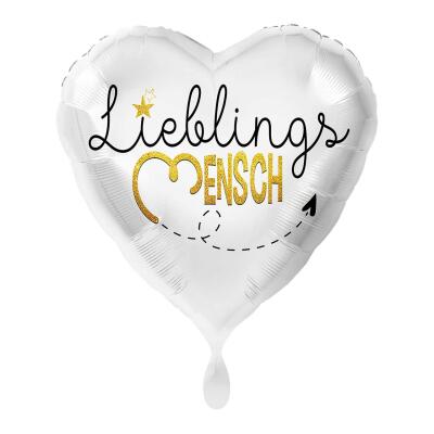 Folienballon Lieblingsmensch, 43 cm