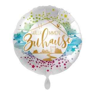 Folienballon Willkommen Zuhause, 43 cm