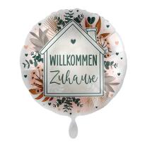 Folienballon Willkommen Zuhause, 43 cm