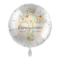 Folienballon Kommunion Alles Liebe, 43 cm