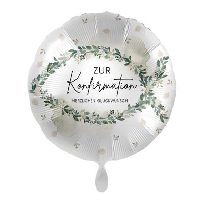 Folienballon Zur Konfirmation Herzlichen Glückwunsch, 43 cm