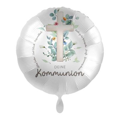 Folienballon Deine Kommunion, 43 cm