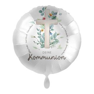 Folienballon Deine Kommunion, 43 cm