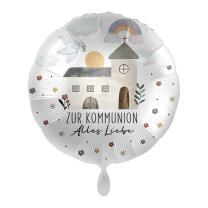 Folienballon Zur Kommunion alles Liebe, 43 cm