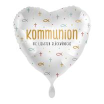 Folienballon Herz - Kommunion - Die liebsten...