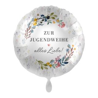 Folienballon Zur Jugendweihe alles Liebe, 43 cm