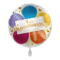 Folienballon Zur Kommunion alles Liebe, 43 cm