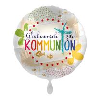 Folienballon Glückwunsch zur Kommunion, 43 cm