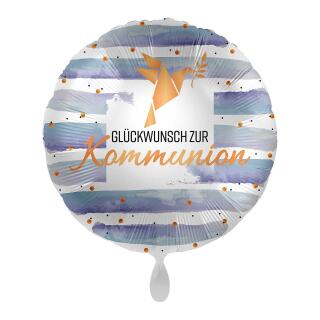 Folienballon Glückwunsch zur Kommunion, 43 cm