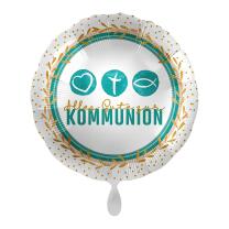 Folienballon Alles Gute zur Kommunion, 43 cm