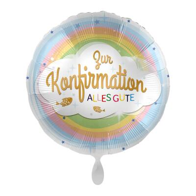 Folienballon Zur Konfirmation alles Gute, 43 cm