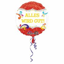 Folienballon Alles wird gut  43 cm