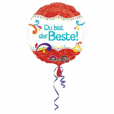 Folienballon Du bist der Beste  43 cm