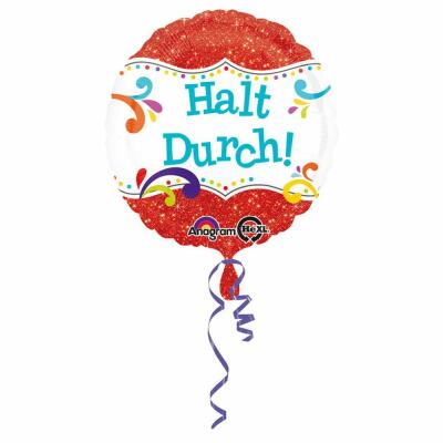 Folienballon Halt Durch!  43 cm