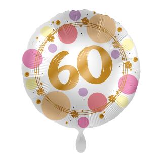 Folienballon  60 - Punkte, 43 cm