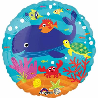 Folienballon Meerestiere, 43 cm