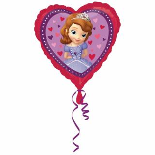 Folienballon Herz - Sofia the First, 43 cm