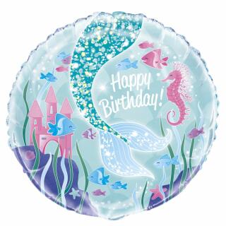 Folienballon Meerjungfrau - Baustelle 45 cm