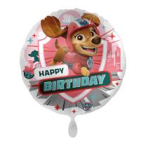 Folienballon Paw Patrol Liberty - Happy Birthday, 43 cm